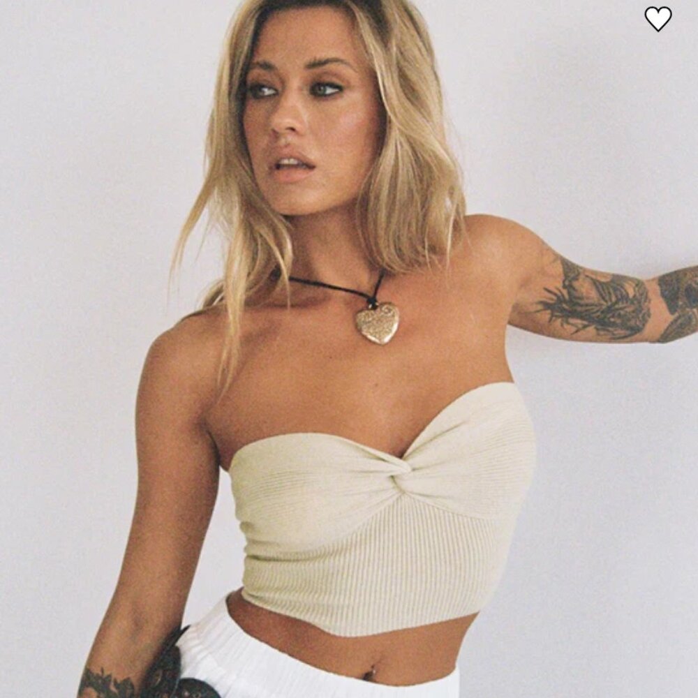 Princess Polly Kallista Strapless Crop Top XS/S